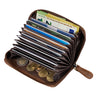 „Luxor“ premium Genuine Leather Credit Card Holder Wallet Men small
