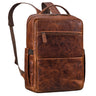Leder Businessrucksack Herren braun