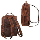Leder Businessrucksack Herren braun