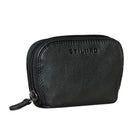 Echtleder Schlüsseltasche Schwarz mit RFID Schutz, Münzfach und Geschenkbox 