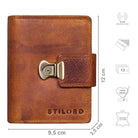 Elegante Geldbörse Leder Cognac