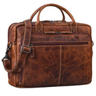 Aktentasche Leder Herren Braun Laptoptasche 16 Zoll Groß