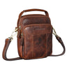 "Nomad" Men's Leather Crossbody Bag Small
