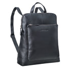 Leder Handtasche mit Rucksackfunktion schwarz