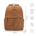 Herren leder rucksack damen braun