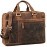 "Nico" Large Shoulder Bag Leather Business Briefcase 15.6 Inch