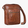 "Joao" Vintage Shoulder Bag Men Small Leather Satchel for Tablet 10 Inches