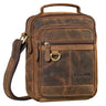 "Jonas" Small Leather Handbag Men with Handle for 8 Inch Tablet