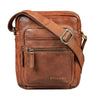 "Rayo" Small Genuine Leather Man Bag with Compartments