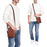 "Brandon" Man Purse Leather Small