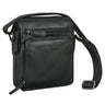 Leder Herrentasche zum umhängen schwarz