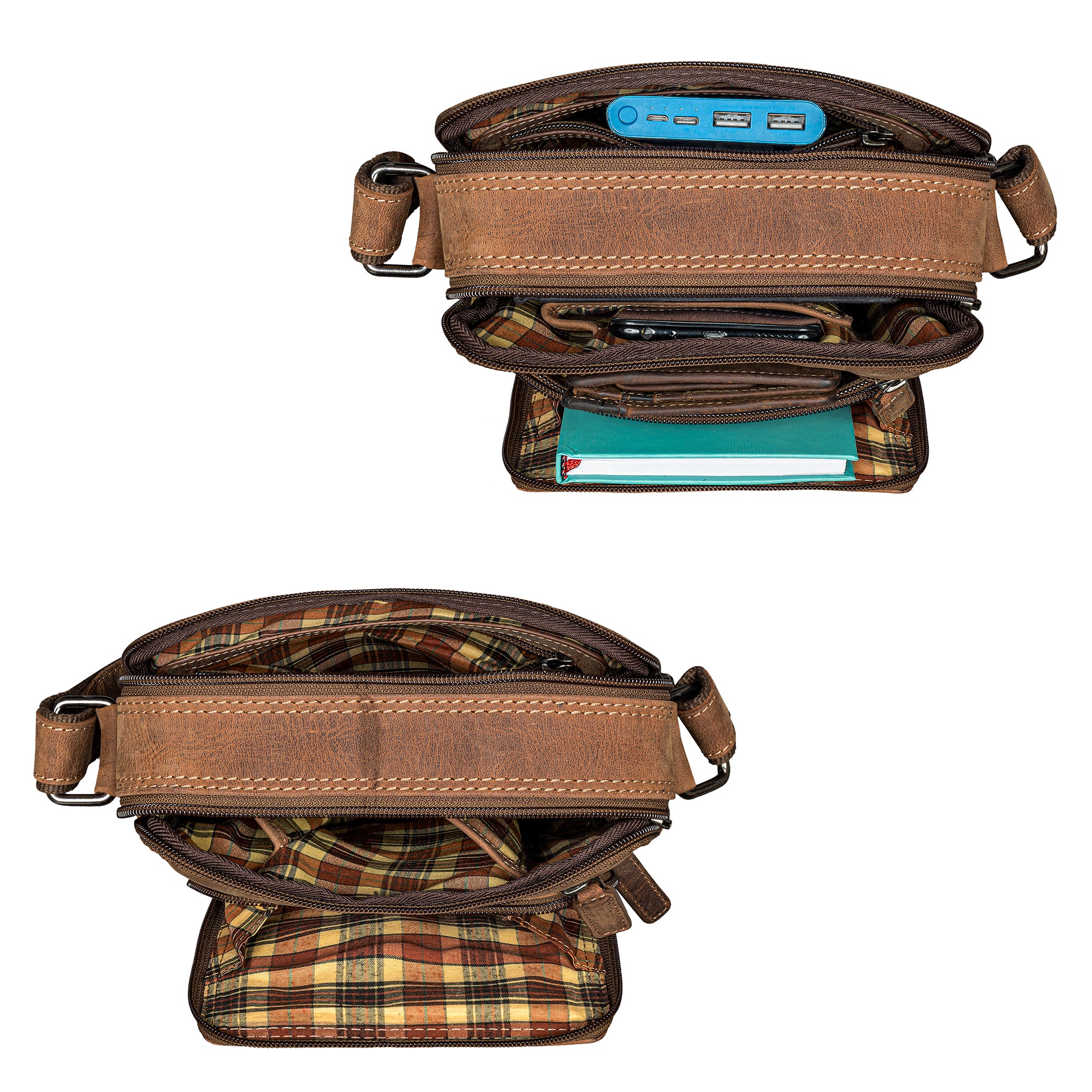 Braun herrentasche zum umhängen leder