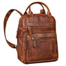 Damenrucksack Echtleder klein braun