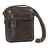 "Lorenzo" Small Men's Leather Crossbody Bag for 8-Inch Tablet
