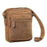 "Lorenzo" Small Men's Leather Crossbody Bag for 8-Inch Tablet