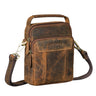 "Nomad" Men's Leather Crossbody Bag Small