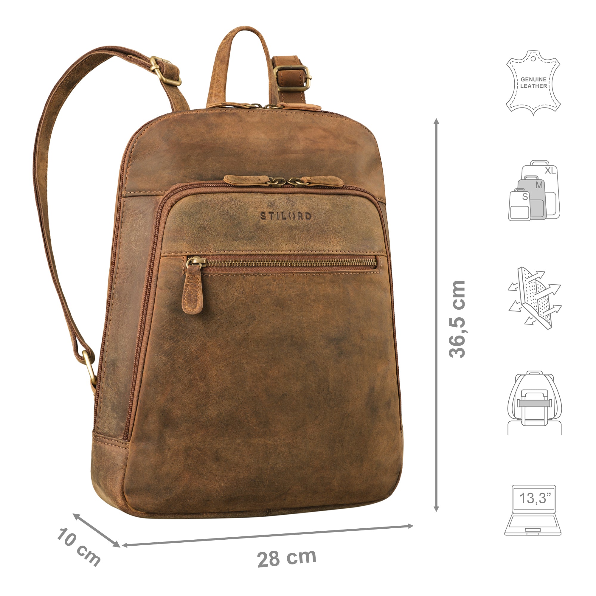 kleiner Leder Rucksack für Damen