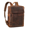 16 Zoll Laptop Rucksack Braun Leder