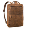 "Jayce" Leather Laptop Backpack 17 Inch Men & Women Rucksack Bag Large