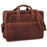 "Paolo" Spacious Leather Briefcase for Men Large with 15.6 Inch Laptop Compartment