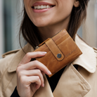 mini card holder leder damen braun