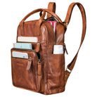 Leder Damenrucksack Leder elegant klein braun