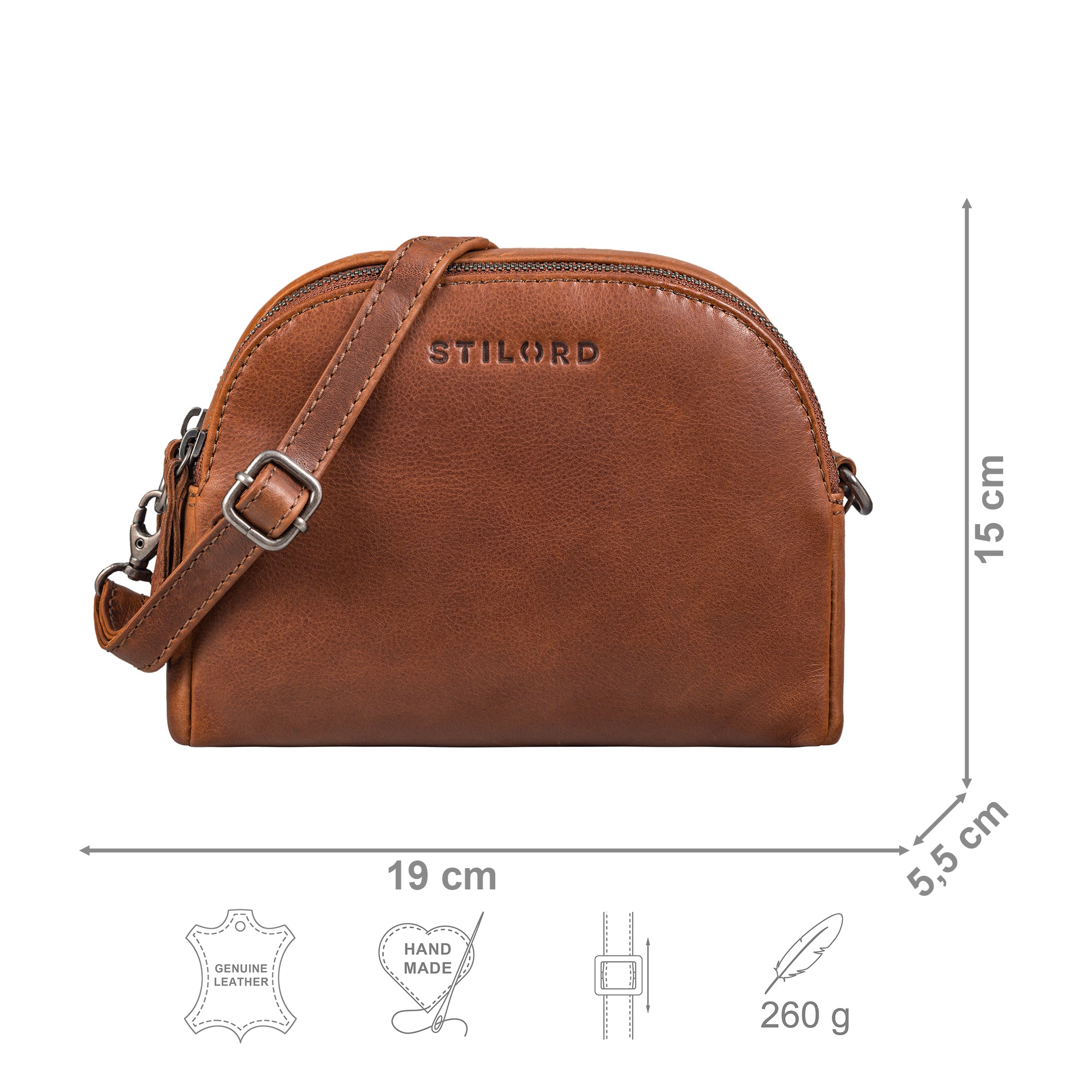 Braune Handtasche Leder Frauen