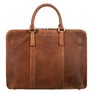 damen laptoptasche leder schmal braun