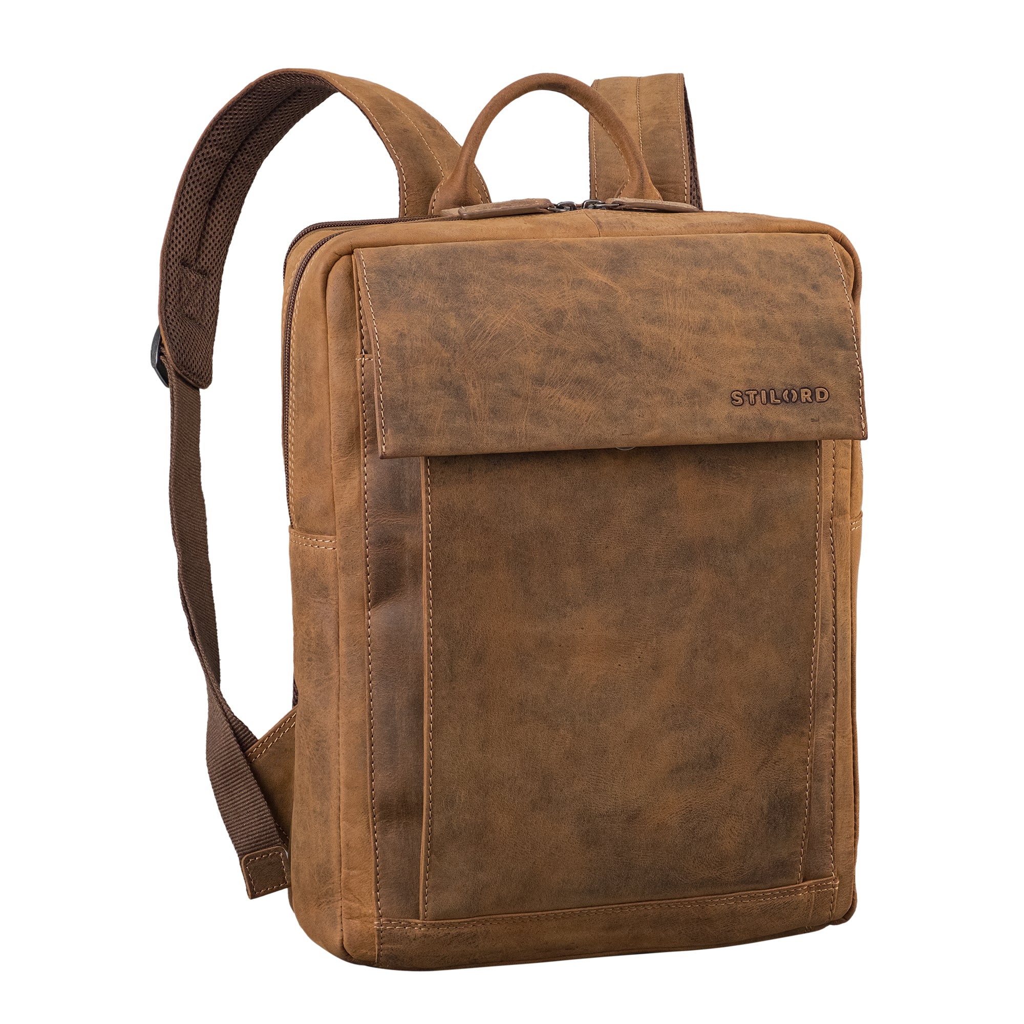 Rucksack Leder Braun für Herren