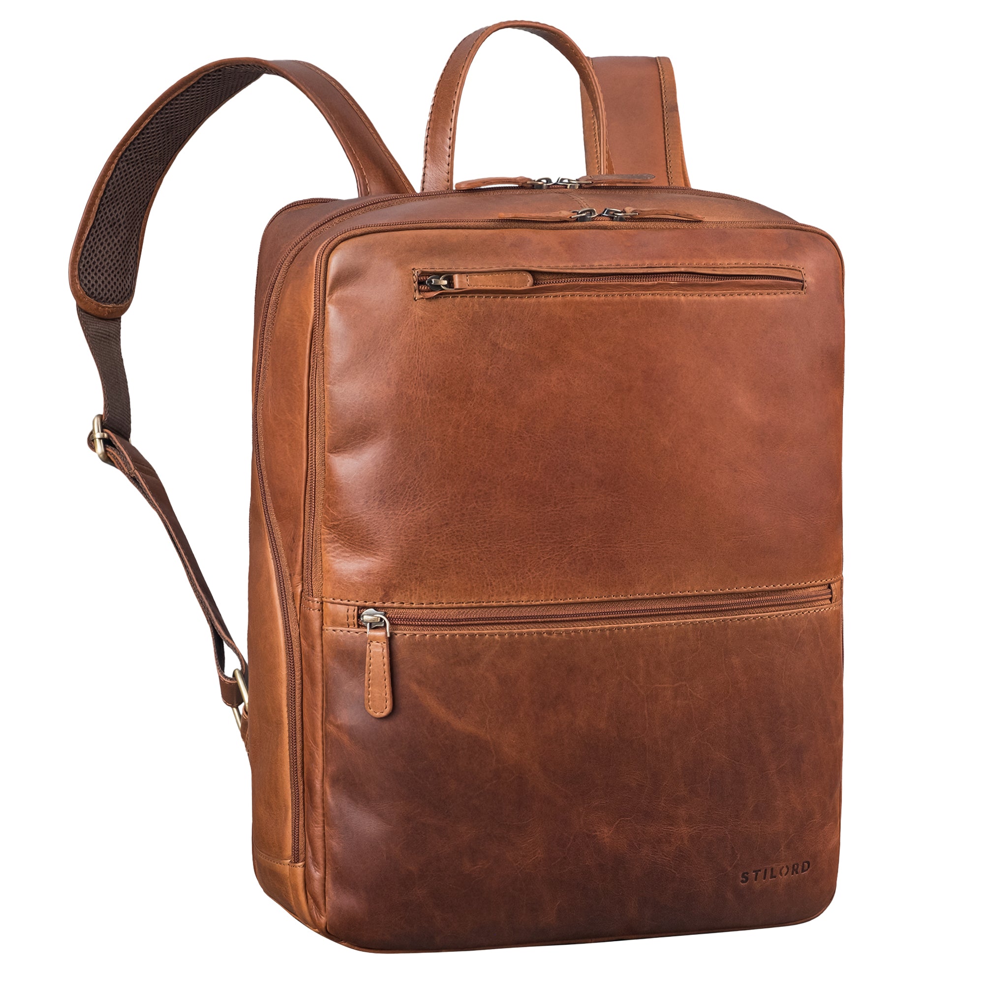 echt leder rucksack für herren braun