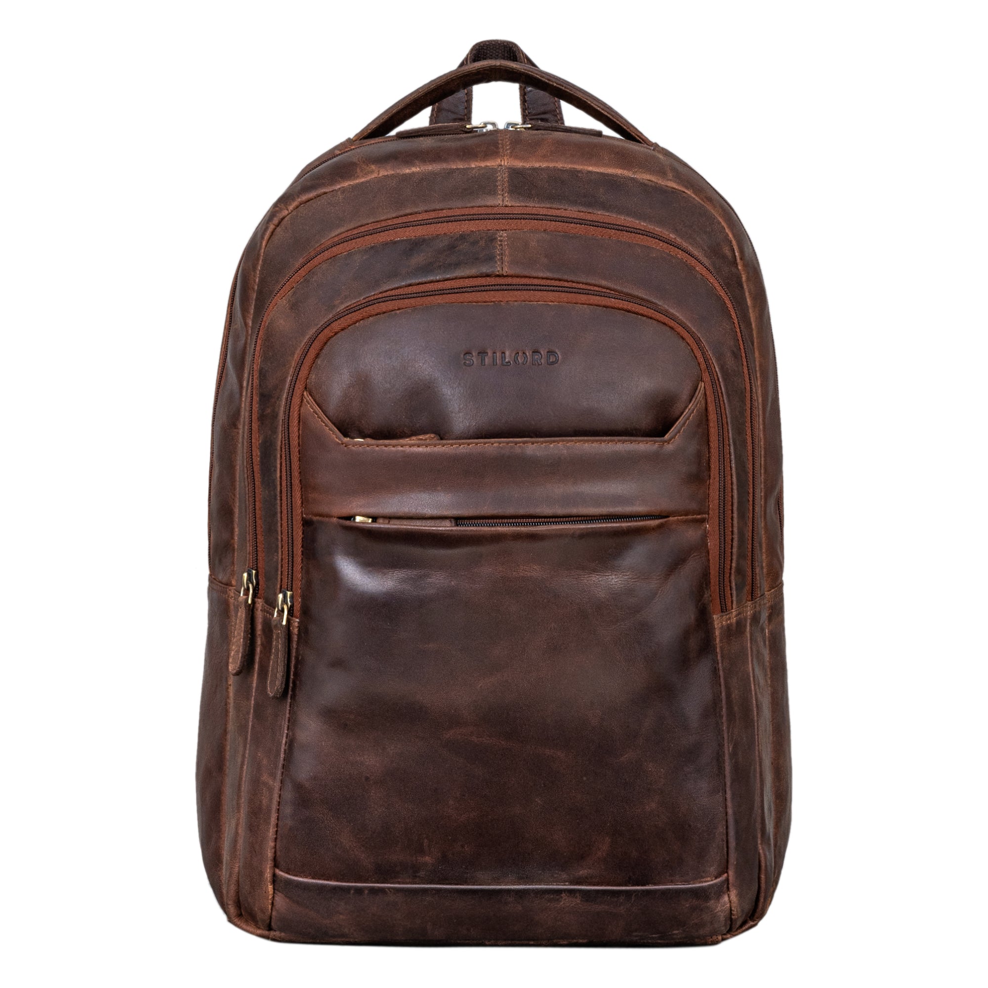 rucksack vintage leder braun