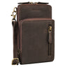 "Payton" leather cross body bag for women and men