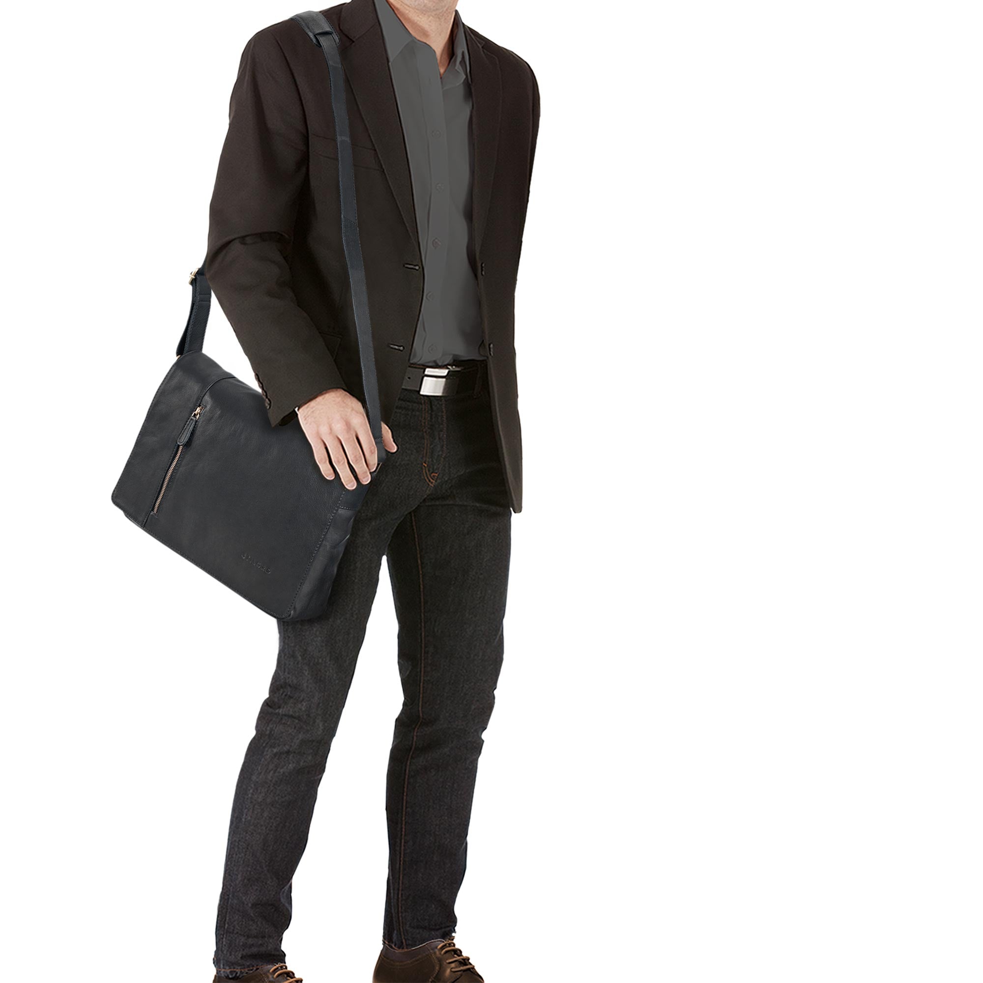 bürotasche herren schwarz leder