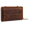 "Monica" Leather Wallet with Mobile Phone Compartment