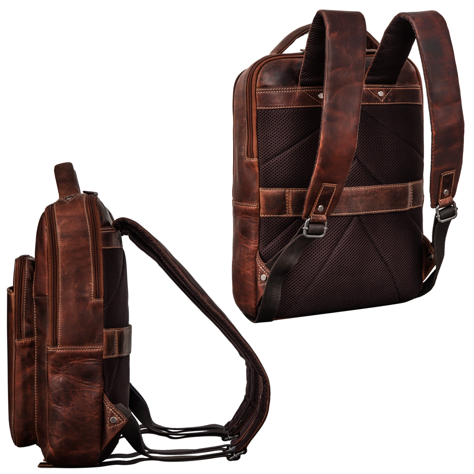 laptop rucksack wasserdicht braun