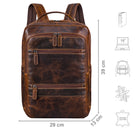 leder rucksack damen dunkelbraun