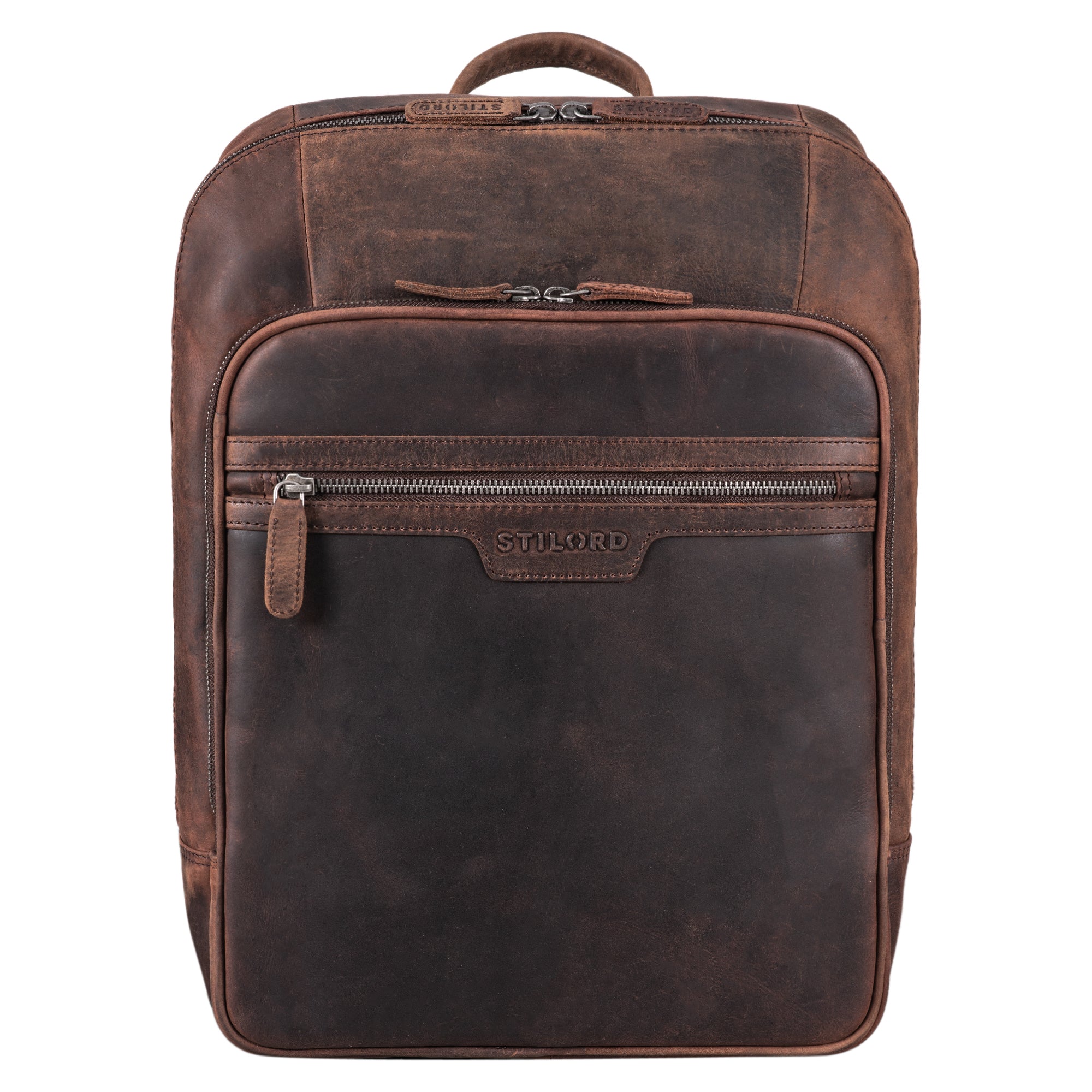 Herrenrucksack leder braun