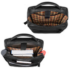 Leder Businessrucksack Herren schwarz