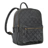 "Elira" Leather Backpack with Diamond Pattern