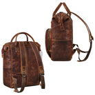 Lederrucksack Damen braun