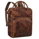 Lederrucksack Damen braun