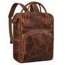 Lederrucksack Damen braun