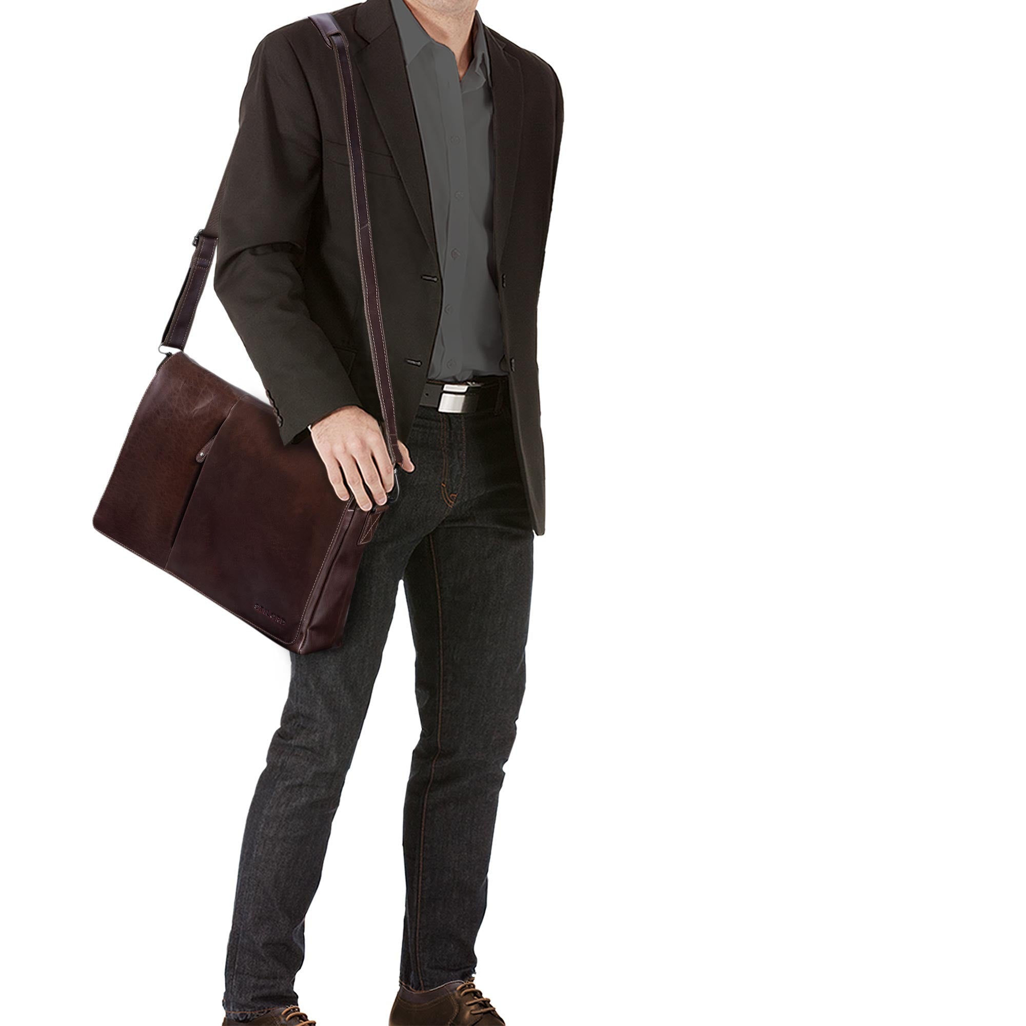 ledertasche herren business braun