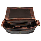 Vintage Schultertasche Leder 10,1 Zoll
