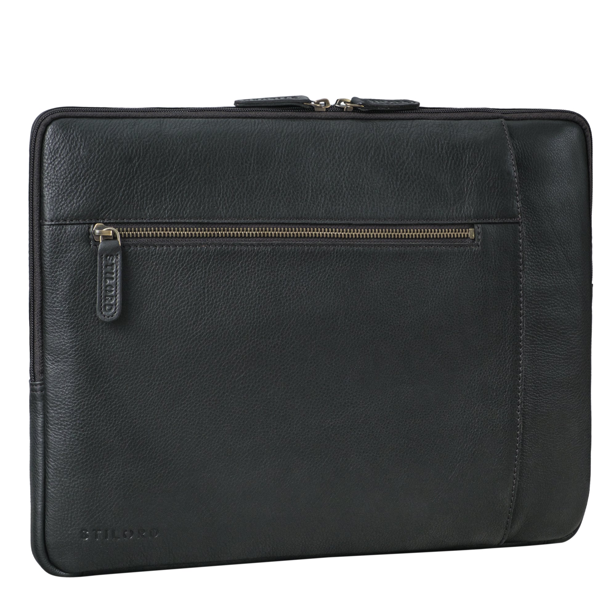 schwarze Laptoptasche Leder