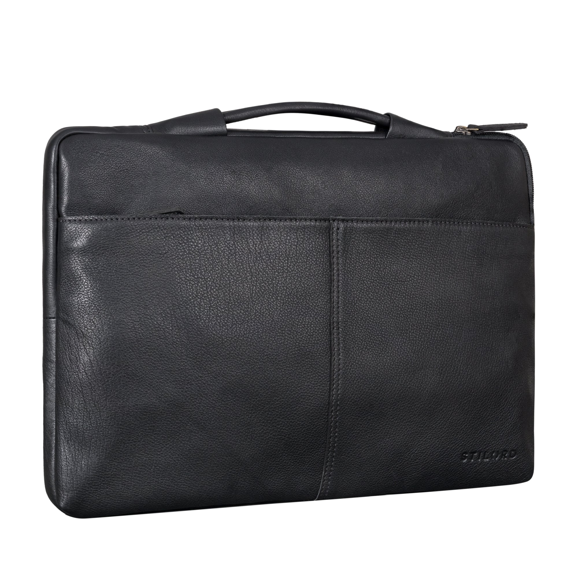 Laptoptasche Groß schwarz Herren Echtleder Tasche