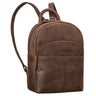 leder tages rucksack klein damen dunkelbraun