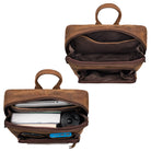 echtleder tagesrucksack damen braun