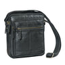 "Lorenzo" Small Men's Leather Crossbody Bag for 8-Inch Tablet