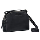 Leder Umhängetasche Klein Damen schwarz